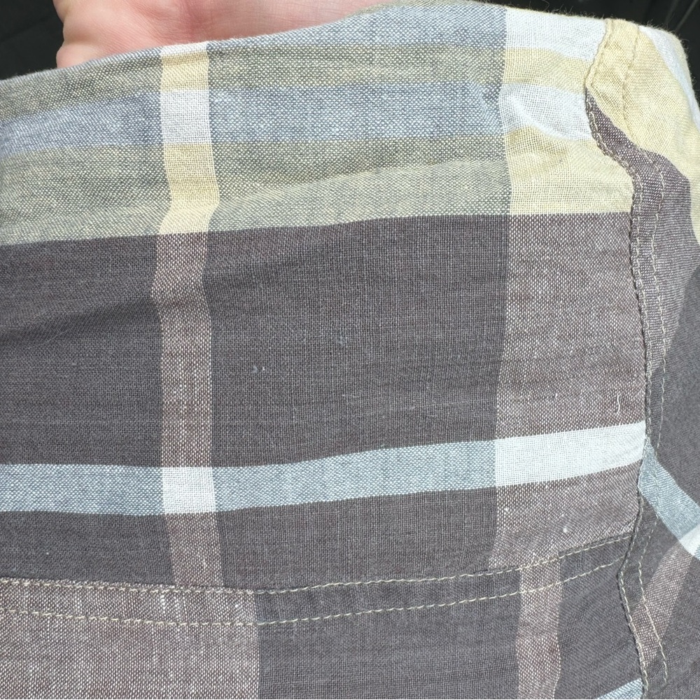 Passport women’s Plaid Button-Down Shirt - Gray, Yellow, White - Picture 11 of 11